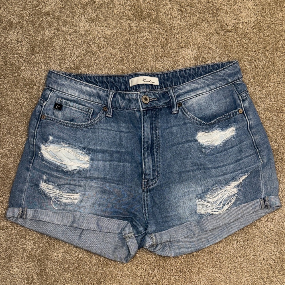 KanCan Distressed Denim Jean Shorts